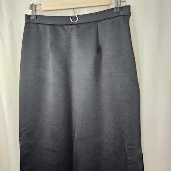 Vintage Vie by Victoria Royal formal full length satin skirt side slit size 6P - Picture 2 of 8